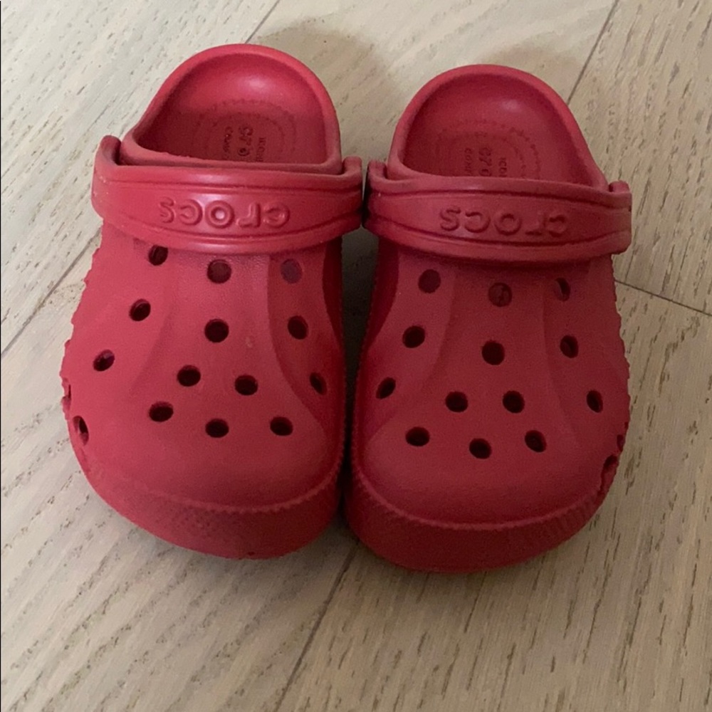 Red Kids Crocs